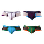3 Pack Men's Ultra-Light Mesh Breathable Shape-Retaining Trunks