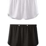 2 Pack Men's Second-Skin Feel Cooling Airflow Soft Lounge Shorts