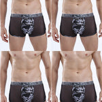 4-pack Men's Cotton Seamless Mesh Breathable Boxer Briefs