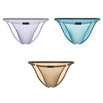 4 Pack Men's Cooling Touch Adjustable Ice Silk Bikinis