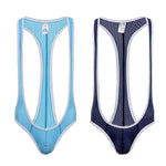 2 Pack Men's Mesh Breathable Quick Dry Tight Activewear Tops