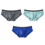 3 Pack Men's Semi-Transparent Comfortable Soft Skin-Friendly Minimalist Briefs