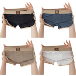 4 Pack Men's Odor-Control Comfy Waistband Skin-Friendly Boxer Briefs