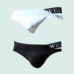 2 Pack Men's Sexy Low-Rise Comfy Waistband Stretch Fit Briefs