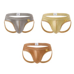 3 Pack Men's Solid Color Cooling Airflow Luxury Soft Touch Jockstraps