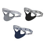 3 Pack Men's Low-Rise Stretch Thongs – Contour U-Pouch Comfort Fit