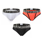 3 Pack Men's Skin-Friendly Separate Pouch Firm Support Thongs