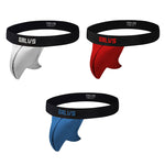 3 Pack Men's Cotton Thongs with Support Pouch