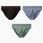 3 Pack Men's Sexy Large Pouch Breathable Comfortable Cotton Briefs