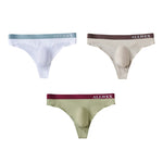 4 Pack Men's Seamless Ice Silk Cooling Touch Low-Rise Thongs