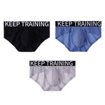 3 Pack Men's Breathable Large Separate Pouch Elastic Waistband Briefs