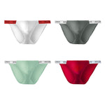 4 Pack Men’s Large Pouch Tight Stretchy Bikini