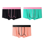 2 Pack Men's Breathable Cotton Seamless Comfort  Skin-Friendly Trunks