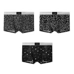 3 Pack Men's Ice Silk Leopard Print Trunks