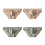 4 Pack Men's Ice Silk Lightweight Breathable Minimalist Briefs