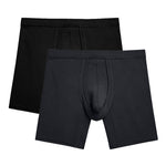 2 Pack Long Boxer Briefs with Separate Pouch