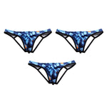 3 Pack Men's Stretch Fit Soft-Touch Fabric Low-Rise Breathable Jockstrap