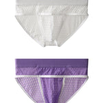 2 Pack Men's Lace Breathable Briefs