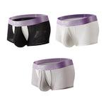 3 Pack Men's Supportive Pouch Lightweight Antibacterial Cooling Trunks