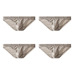 4 Pack Men's Premium Satin Breathable & Minimalist Cooling Briefs