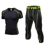 Men's PRO Compression Stretch Fit Quick-Dry Training Lightweight Tops & Tights