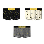 3 Pack Men's Ultra-Soft Cotton Antibacterial Odor-Control Trunks