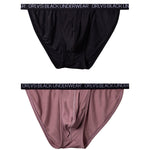 2 Pack Men's Soft Modal Bikini with U-Shaped Pouch and Stretch Waistband