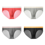 4 Pack Men's Seamless Quick-Dry with Enhancing U-Pouch Briefs