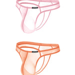 2 Pack Men's Sexy Semi-Transparent Thong