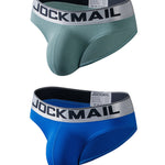 2 Pack Men's Sexy 3D Large Pouch Seamless Cooling Touch Chafe-Free Bikini