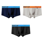 3-pack Men's Ice Silk Solid Color Breathable Briefs