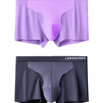 2 Pack Men's Mesh Antibacterial Support Lift & Separate Pouch Trunks