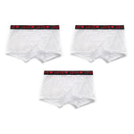 3 Pack Men's Sexy Lace Breathable Comfortable Durable Stretch Silky Touch Trunks