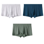 3 Pack Men's Breathable Comfort U-Shaped Raised Pocket Ribbed Briefs
