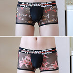 2 Pack Breathable Print Trendy Open-Back Trunks
