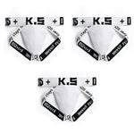 3 Pack Men's Letter Print Color Block Breathable & Stretchy Jockstraps