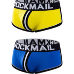 2 Pack Men's Workout Ready Color-Block Sporty Cut Odor-Control Jockstraps