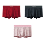 3 Pack Men's Printed Breathable Ultra-Soft Cotton Trunks