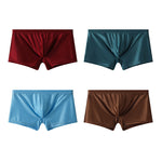 4 Pack Men's Supportive Pouch Cooling Airflow Seamless Comfort Trunks