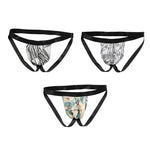 3 Pack Men's Leopard Print Ice Silk Mesh Jockstraps with 3D Pouch Breathable Support