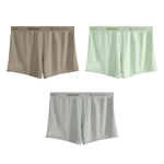 3 Pack Men's Ultra-Soft Ice Silk Seamless Comfort Stretch Boxers Briefs