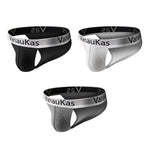 3 Pack Men's Low-Rise Anti-Chafing Sexy Stretch Fit Briefs