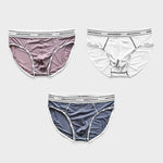 3 Pack Men's Breathable & Quick-Dry Antibacterial Mid-Rise Cooling Briefs