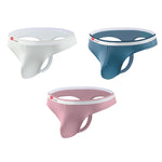 3 Pack Men's Ice Silk Sexy U-Shaped Pouch Kiss Thong