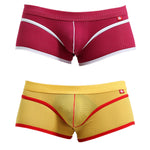 2 Pack Men's Odor-Control Breathable Mesh with U-Pouch Design Trunks