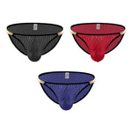 3 Pack Men's Sexy Low-Rise Hip-Lifting Briefs