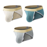 3 Pack Men's Soft Cotton High-Cut Stretch Fit Briefs