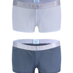 2 Pack Men's Low-Rise Mesh Breathable Home Comfort Antibacterial Trunks