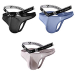 3 Pack Men's Sexy Ice Silk Mesh Breathable Erotic Thong & Strings