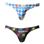 2 Pack Men's Printed Snug-Fit & Personalized Style Briefs